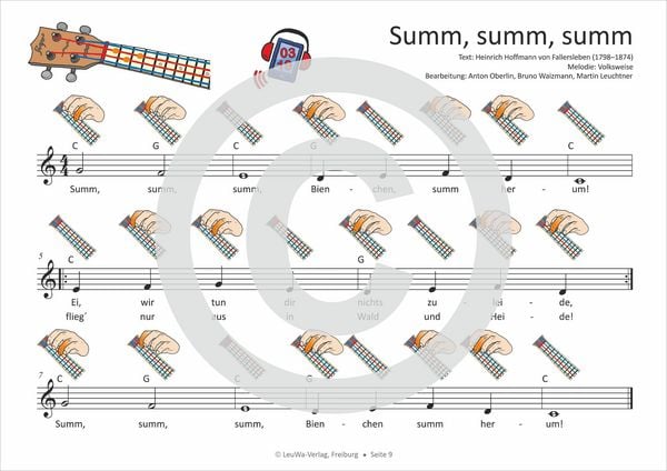 Produktbild: Einfacher!-Geht-Nicht: 34 Kinderlieder BAND 1+2 f&uuml;r die Ukulele (+Play-Along-Streaming) | LeuWa