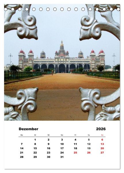 Produktbild: Indien erleben (Tischkalender 2026 DIN A5 hoch), CALVENDO Monatskalender
