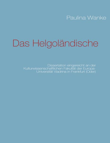 Produktbild: Das Helgol&auml;ndische
