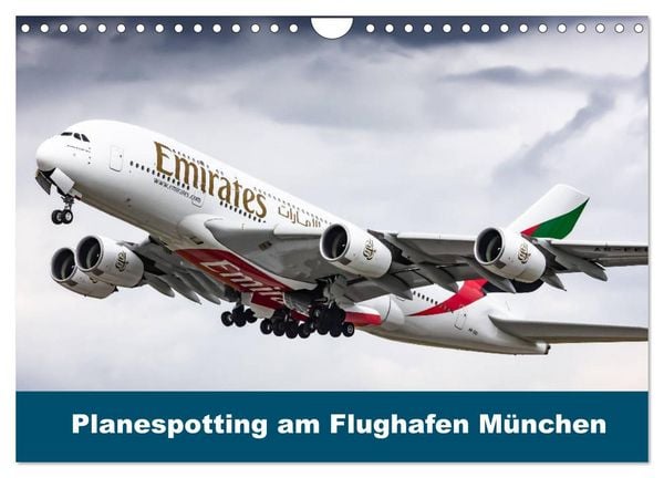 Produktbild: Planespotting am Flughafen M&uuml;nchen (Wandkalender 2026 DIN A4 quer), CALVENDO Monatskalender