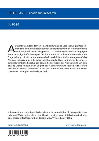 Produktbild: Die Qualifikation der Aufsichtsratsmitglieder