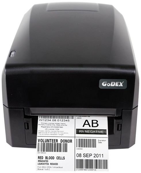 Produktbild: Godex GE330 Etikettendrucker Thermodirekt, Thermotransfer 300 x 300 dpi Etikettenbreite (max.): 110 mm USB, RS-232, LAN