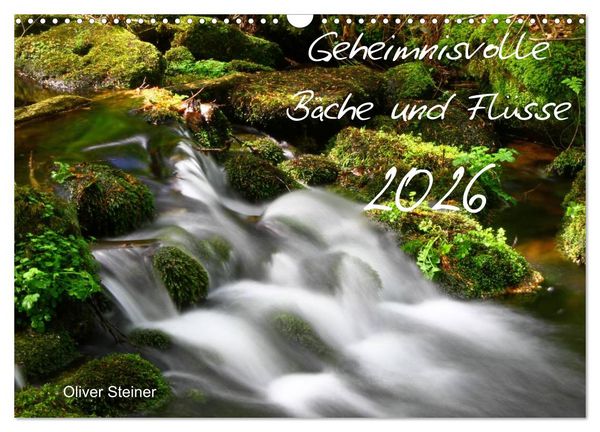 Produktbild: Geheimnisvolle B&auml;che und Fl&uuml;sse (Wandkalender 2026 DIN A3 quer), CALVENDO Monatskalender