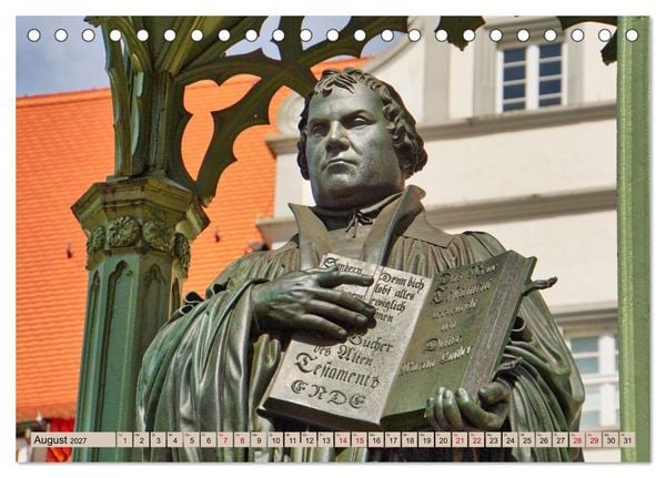 Produktbild: Hier war Martin Luther (Tischkalender 2027 DIN A5 quer), CALVENDO Monatskalender