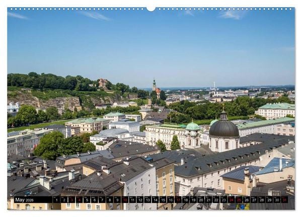 Produktbild: SALZBURG Lovely Old Town (High Quality Premium Wall Calendar 2026 DIN A2 landscape),CALVENDO 12 Month Wall Calendar