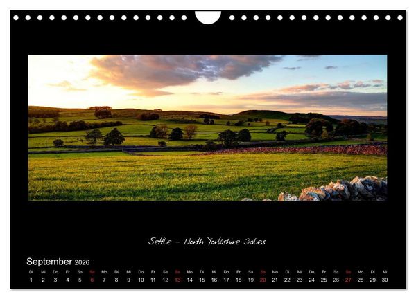 Produktbild: Amazing England - England's sch&ouml;nste Seiten (Wandkalender 2026 DIN A4 quer), CALVENDO Monatskalender