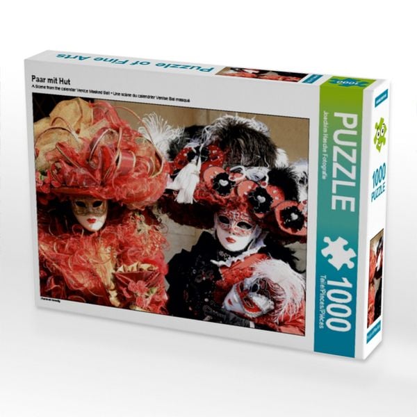Produktbild: CALVENDO Puzzle Paar mit Hut | 1000 Teile Lege-Gr&ouml;&szlig;e 64x48cm Foto-Puzzle f&uuml;r gl&uuml;ckliche Stunden