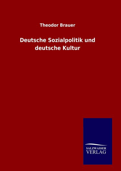 Produktbild: Deutsche Sozialpolitik und deutsche Kultur