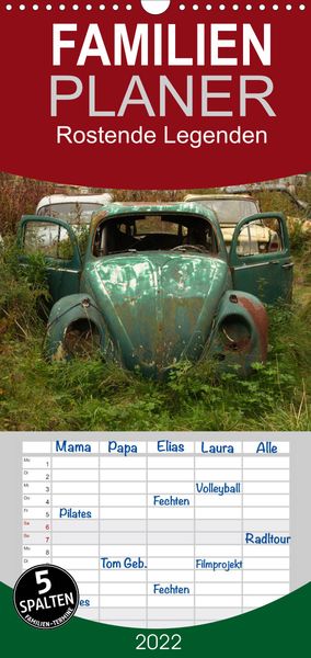 Produktbild: Familienplaner Rostende Legenden (Wandkalender 2022 , 21 cm x 45 cm, hoch)