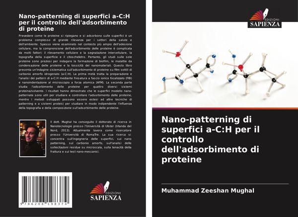 Produktbild: Nano-patterning di superfici a-C:H per il controllo dell'adsorbimento di proteine