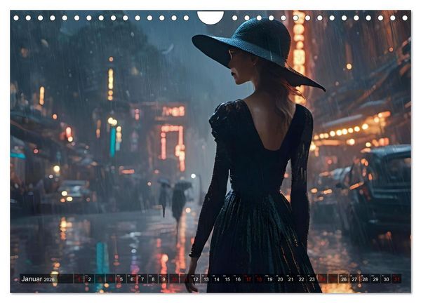 Produktbild: Elegante Momente - Frauen in harmonischer Umgebung (Wandkalender 2026 DIN A4 quer), CALVENDO Monatskalender