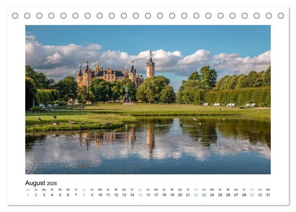 Produktbild: Wundersch&ouml;nes Mecklenburg-Vorpommern (Tischkalender 2026 DIN A5 quer), CALVENDO Monatskalender