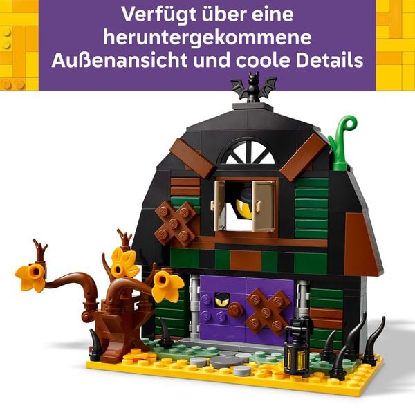 Produktbild: LEGO 40721 Halloween-Scheune, Spielzeug mit Skelett Minifigur