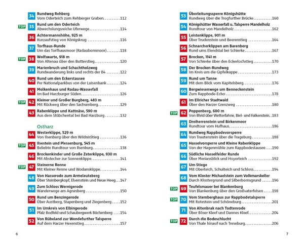 Produktbild: ROTHER Wanderbuch kurz & gut! Harz