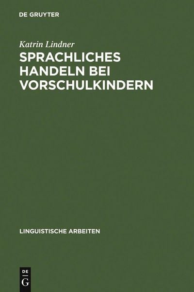 Produktbild: Sprachliches Handeln bei Vorschulkindern