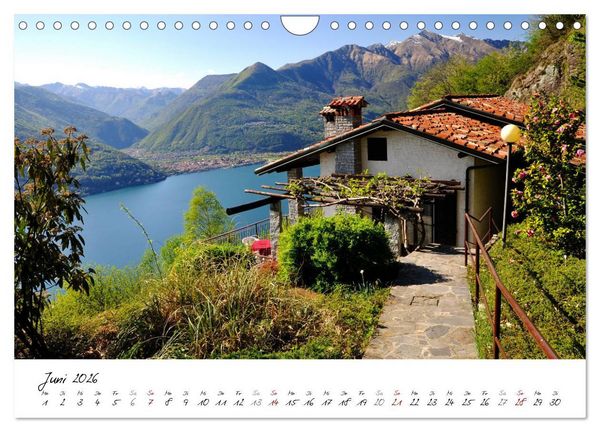 Produktbild: Motive rund um den See Lago Maggiore (Wandkalender 2026 DIN A4 quer), CALVENDO Monatskalender