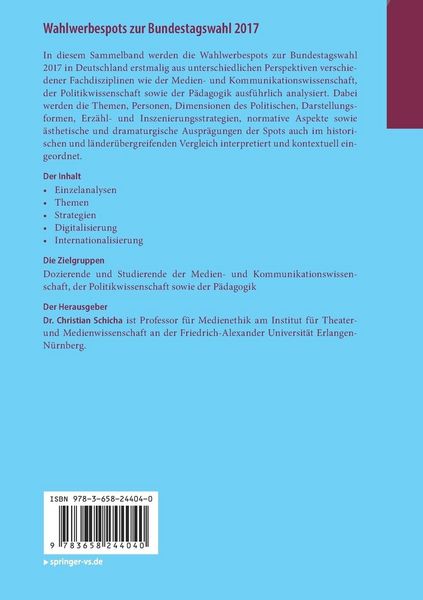 Produktbild: Wahlwerbespots zur Bundestagswahl 2017