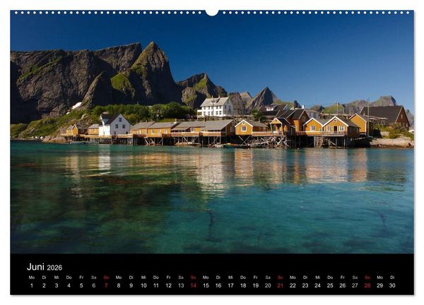 Produktbild: Lofoten (Wandkalender 2026 DIN A2 quer), CALVENDO Monatskalender