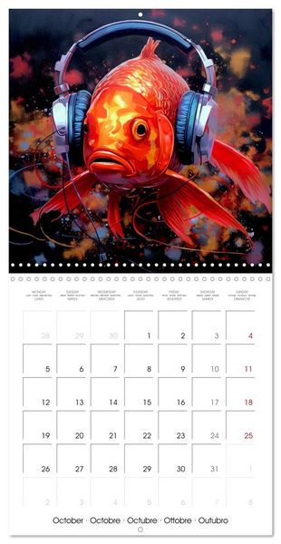 Produktbild: Animal Beats (Wall Calendar 2026 12 &times; 12 Inch) CALVENDO 12 Month Wall Calendar