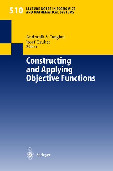 Produktbild: Constructing and Applying Objective Functions
