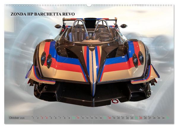Produktbild: Pagani italienische Automobilkunst (Wandkalender 2026 DIN A2 quer), CALVENDO Monatskalender