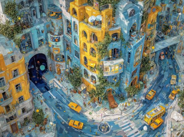 Produktbild: CALVENDO Puzzle Leben in der Stadt | 2000 Teile Lege-Gr&ouml;&szlig;e 90x67cm Foto-Puzzle f&uuml;r gl&uuml;ckliche Stunden