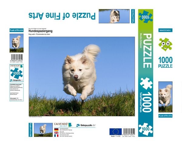 Produktbild: CALVENDO Puzzle Hundespaziergang | 1000 Teile Lege-Gr&ouml;&szlig;e 64 &times; 48 cm Foto-Puzzle f&uuml;r gl&uuml;ckliche Stunden