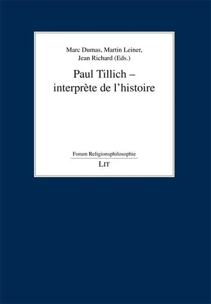 Produktbild: Paul Tillich - interpr&egrave;te de l'histoire