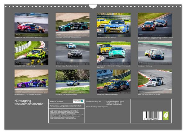Produktbild: N&uuml;rburgring Langstreckenmeisterschaft (Wandkalender 2026 DIN A3 quer), CALVENDO Monatskalender
