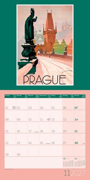 Produktbild: Vintage Voyage Kalender 2027 - 30x30 - Art12