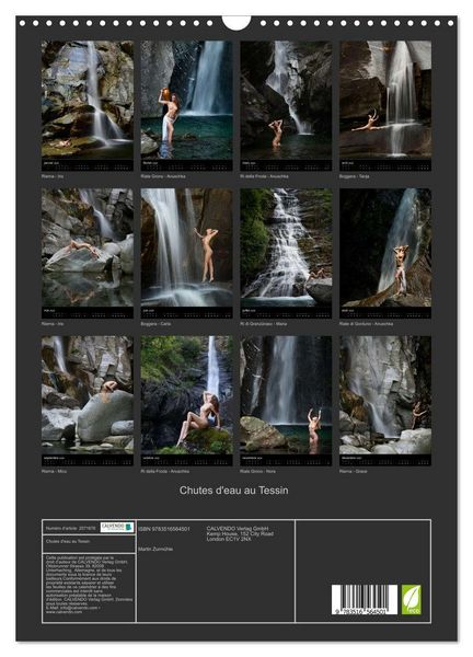 Produktbild: Chutes d'eau au Tessin (Calendrier mural 2026 DIN A3 horizontal), CALVENDO calendrier mensuel