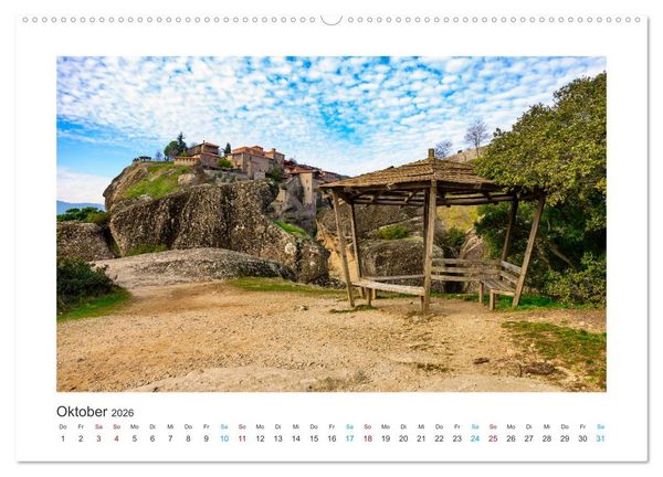 Produktbild: Meteora - Dem Himmel so nah (Wandkalender 2026 DIN A2 quer), CALVENDO Monatskalender