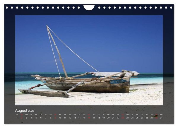Produktbild: Sansibar (Wandkalender 2026 DIN A4 quer), CALVENDO Monatskalender