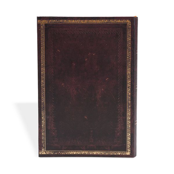 Produktbild: Hardcover Notizbuch Schwarzes Marokkoleder Flexi, Mini, Liniert