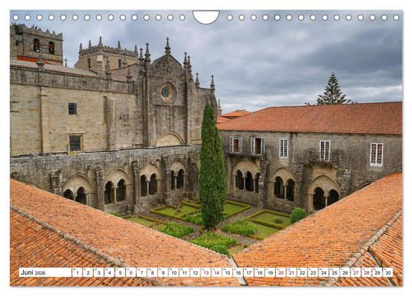 Produktbild: Unterwegs - Caminho Portugu&ecirc;s. Zu Fu&szlig; auf dem Portugiesischen Jakobsweg (Wandkalender 2026 DIN A4 quer), CALVENDO Monatskalender