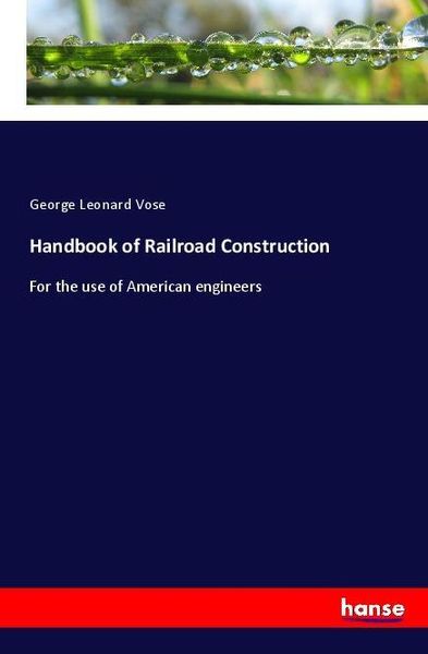 Produktbild: Handbook of Railroad Construction