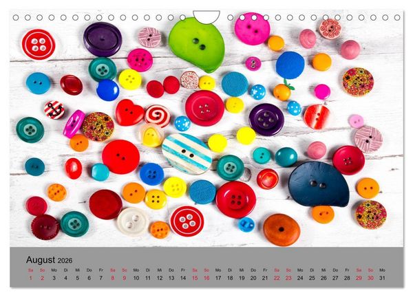 Produktbild: Die Art der Kn&ouml;pfe (Wandkalender 2026 DIN A4 quer), CALVENDO Monatskalender