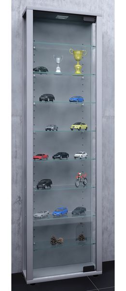 Produktbild: Holz Glas Stand Vitrine Sammelvitrine Edana Maxi