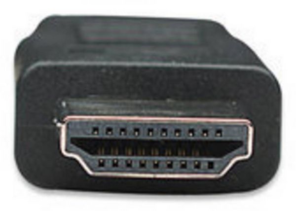 Produktbild: Manhattan HDMI Anschlusskabel HDMI-A Stecker, HDMI-A Stecker 5.00 m Schwarz 306133-CG 4K UHD HDMI-Kabel