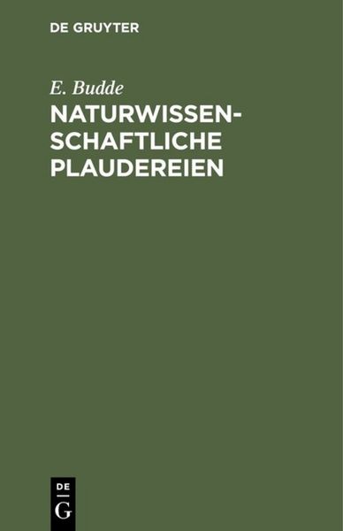 Produktbild: Naturwissenschaftliche Plaudereien