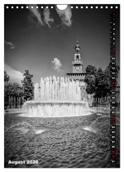 Produktbild: MAILAND SCHWARZWEI&szlig; (Wandkalender 2026 DIN A4 hoch), CALVENDO Monatskalender