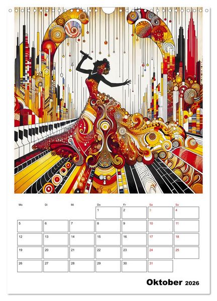 Produktbild: Taktvoll &ndash; Rhythmische Eleganz (Wandkalender 2026 DIN A3 hoch), CALVENDO Monatskalender