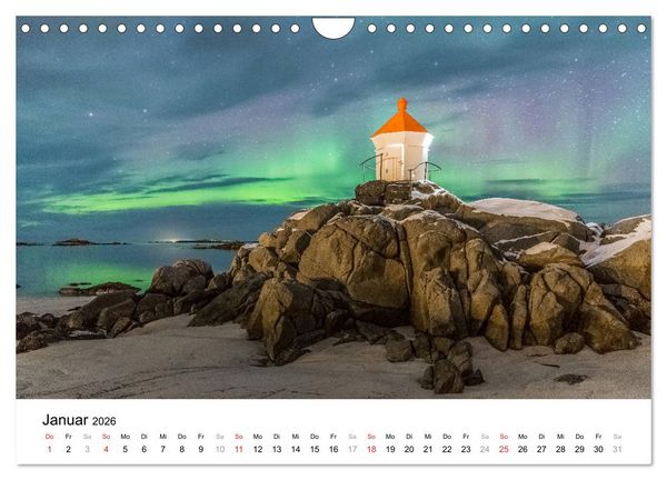 Produktbild: LEUCHTT&Uuml;RME - rund um den Globus (Wandkalender 2026 DIN A4 quer), CALVENDO Monatskalender