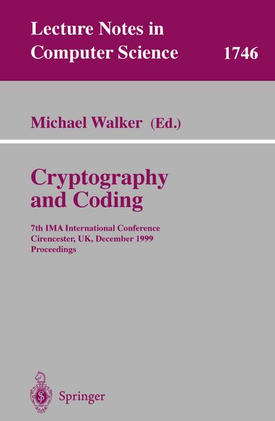 Produktbild: Cryptography and Coding