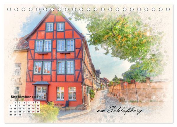 Produktbild: Quedlinburg-meine Stadt (Tischkalender 2026 DIN A5 quer), CALVENDO Monatskalender