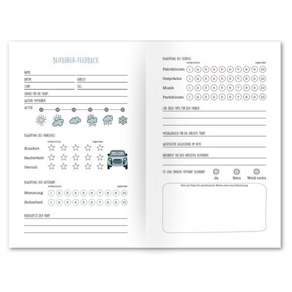 Produktbild: Beifahrer-G&auml;stebuch zum 18. Geburtstag - Kreatives Auto-G&auml;stebuch f&uuml;r Fahranf&auml;nger, F&uuml;hrerschein & Neues Auto