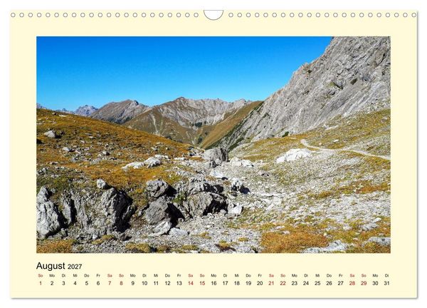 Produktbild: Lechtaler Alpen (Wandkalender 2027 DIN A3 quer), CALVENDO Monatskalender