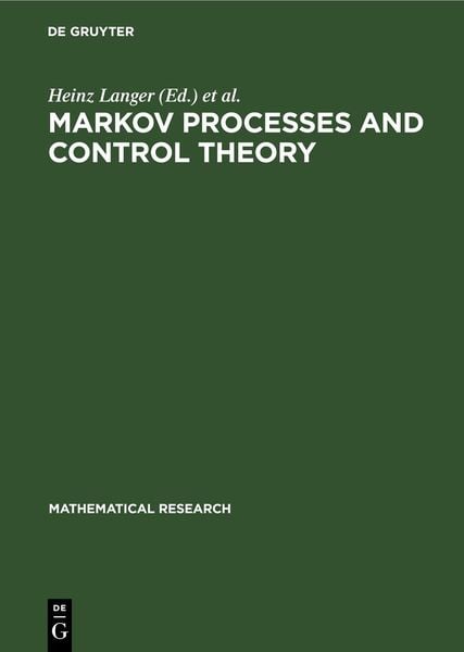 Produktbild: Markov Processes and Control Theory