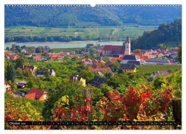 Produktbild: Die Wachau - An der Donau zwischen Melk und Krems (Wandkalender 2026 DIN A2 quer), CALVENDO Monatskalender