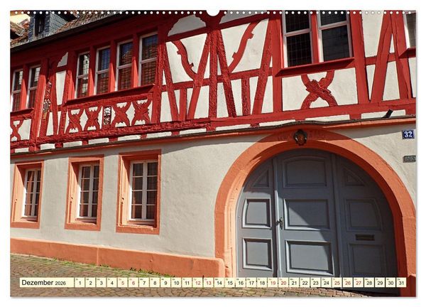 Produktbild: Neustadt an der Weinsta&szlig;e - Fachwerk, Wein und gem&uuml;tliche Gassen (hochwertiger Premium Wandkalender 2026 DIN A2 quer), Kunstdruck in Hochglanz